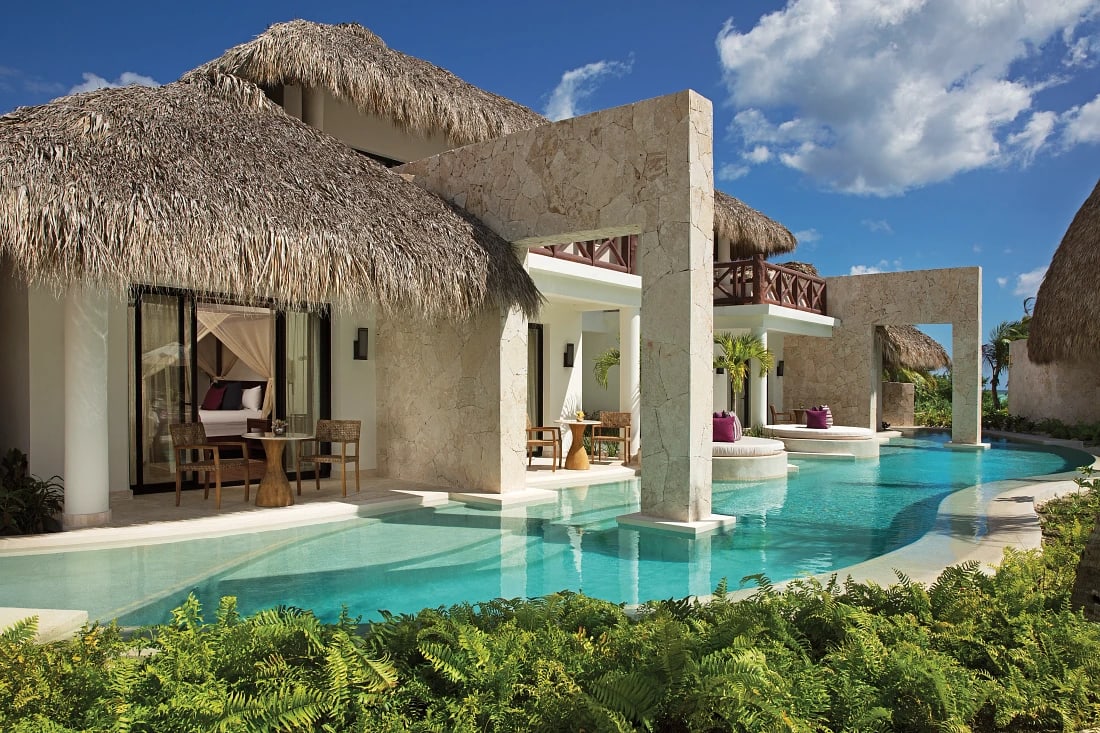 Secrets Cap Cana Resort & Spa swim out bungalow